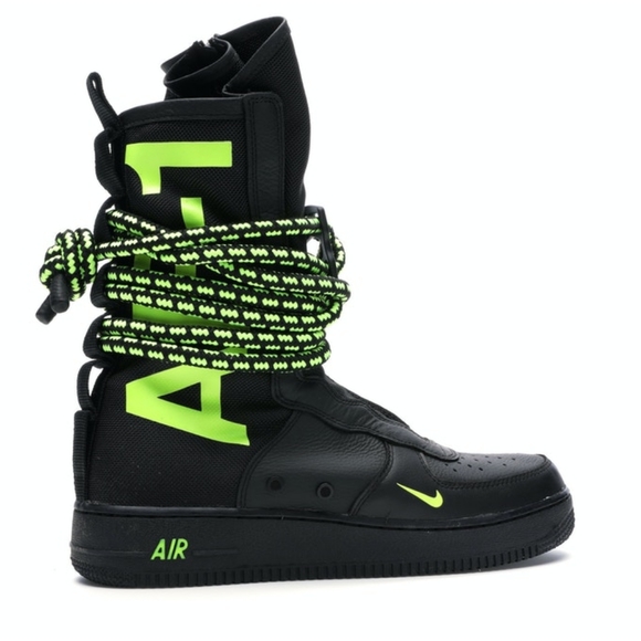 Nike Other - Nike  AIR SF FORCE 1 HIGH  BLACK VOLT Size 10